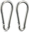 Heavy Duty Carabiner Clip 4 Inch Spring Snap Hook - 2pcs 10x100mm for Hammock, Gym Equipment, Camping