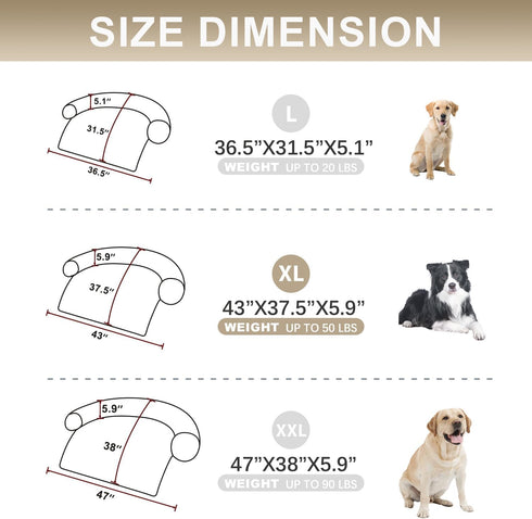 Tinaco Luxurious Calming Dog/Cat Bed Mats, Washable Couch Cover, Plush Long Fur Mat for Pets, Waterproof Lining, XL