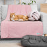 PetAmi Waterproof Dog Blanket, Leakproof XL Cover for Large Dogs, Reversible Washable Soft Plush, Twin 60x80, Pink