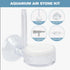 ZRDR Aquarium Air Refiner Kit, Low-Pressure Bubbler for Fish Tank with Control Valve and Suckers