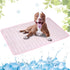 Dog Cooling Mat - Washable Portable Summer Pad, Water-Absorbent Ice Silk Self-Cooling Mat for Dog (Pink, 21x27in)