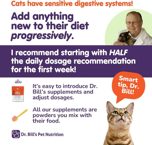 Dr. Bill's Feline Cognitive Support Supplement for Cats, Memory Support with Gingko Biloba & DHA