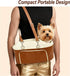 TBQA Portable Pet Travel Carrier, Small Dog Bed with Tether, Center Console Dog Sear, for Small Pet Carriers