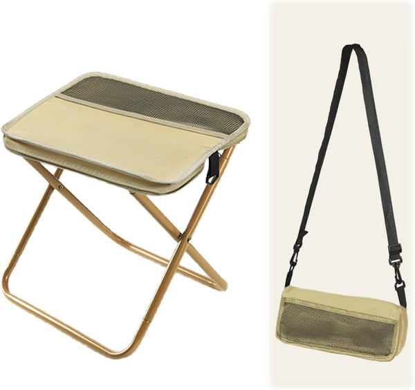 Foldable Backpack Stool, 2026 New Portable Folding Camping Stool, Tiny Foldable Stool