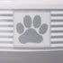 Bone Dry Paw & Patch Ceramic Pet Collection, Medium Set, 6x2", Gray, 2 Piece