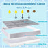 Chinchilla FHTONGE Guinea Pig Litter Box for Cage, Guinea Pigs Litter Pan with Grid, Rectangular Small Amimal Potty