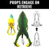 LUNKERHUNT Frog Bait for Bass Fishing, Soft Hollow Body Weedless Frog Lure with Sharp Hooks