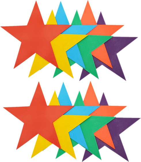 Eco Walker 12pcs Colorful Star Arrow Spot Marker Non-Slip Directional Carpet Marker for Training
