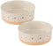 Bone Dry Ceramic Food & Water Bowls for Pets, Non-Slip for Less Messy Feeding, Microwave & Dishwasher Safe