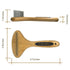 PROBUSINES Bamboo Pet Brush, Dog Dehairing Rake for Knot Detangling, Long-Haired Pet Breed Undercoat Rake for Shedding