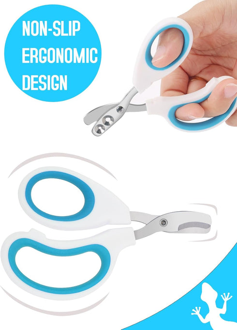 Engorgio Stainless Steel Bearded Dragon Nail Clippers,Lizard Nail Clippers,Bearded Dragon Supplies,Bearded Dragon Nail