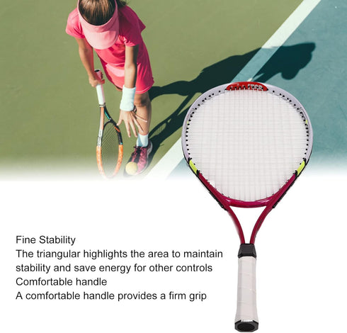 Topyond Kids Tennis Racket, 23 Inch Aluminum Junior Training Tennis Racket, Perfect Practice Tool for Beginners