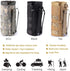 Upgraded Tactical Water Bottle Pouch Bag, Molle Drawstring Holder, Travel Mesh Hydration Carrier
