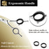 6" Hair Cutting Scissors, Professional Curved Grooming Scissors for Small Dogs, Cats & Hairstyle Barber Haircut Shears