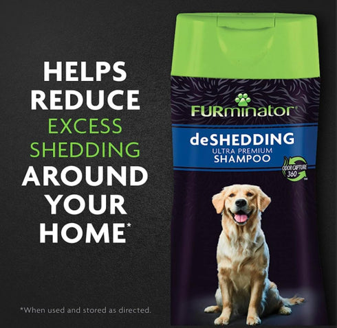 16oz. Furminator Deshedding Ultra Premium Shampoo & Conditioner Bundle.