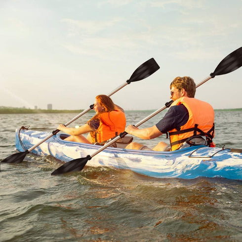 Kayak Paddles, Pair of Detachable Lightweight Aluminum Alloy Oars for Boating, Canoeing, Surfing, Outdoor Sports