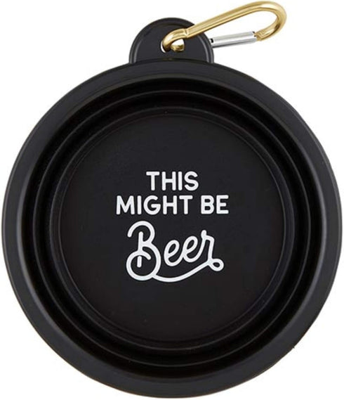 Creative Brands SB Design Studio Pet Collection Bowl, 5.125" x 2.25", Might Be Beer