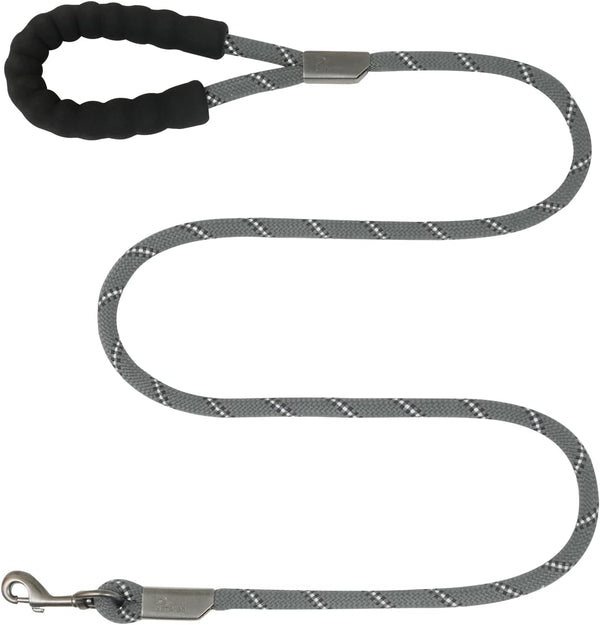 5FT Heavy Duty Dog Leash with Padded Handle, Reflective Thread Mountain Climbing Rope Leash for Small Medium Large Dogs