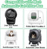 120 Pack 3/4 SZEE Automatic Waste Bags Compatible with Litter Box Robot and Other Automatic Cat Litter Box, Waste