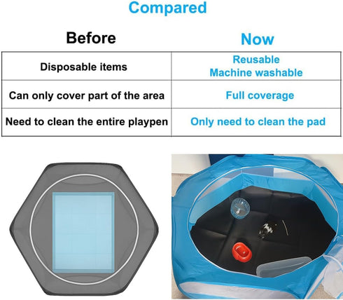 2 1 Pig/Ferret/Chinchilla/Bearded Amakunft in Small Animals Playpen with Pad Mat Rabbit Pop Up playpen Tent Portable