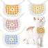 WEBEEDY 4PCS Cute Dog Lace Bandana Puppy Cat Flower Scarfs Washable Daily