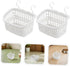 4pcs Hammock Abaodam Small Animal Hanging Storage Basket Cage Accessory Large Rectangular Gray White Hamster Sugar
