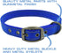 Max and Neo MAX Reflective Metal Buckle Dog Collar, Medium, Blue - We Donate a Collar to Dog Rescue