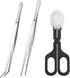 kathson Stainless Steel Reptile Tweezers Bug Feeding Clamp for Insects, Lizard, Turtle, Snake, Spider, Frog