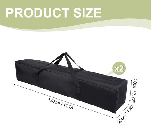 47 8 8 Inch (2 Pack, Camp Chair Replacement Bag, Camping Folding Chair Storage Bag Large Zippered with Handle Strap, x