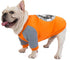 Bulldog Dog Clothes Sweater for Pets, Dog Clothing in Orange (L)