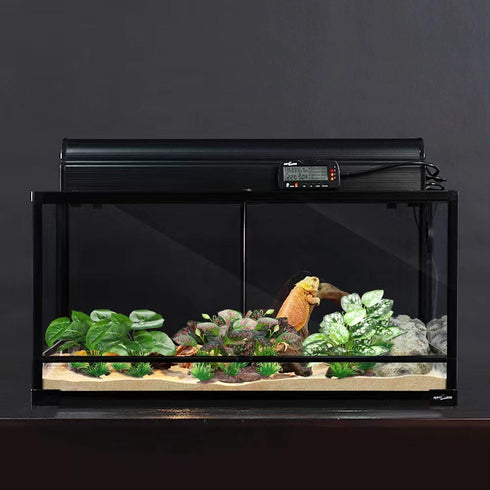 2Pcs (Style-1) Reptile Artificial Plants, Terrarium Plants Decorations, Aquarium Fish Tank Plant, Amphibian Habitat