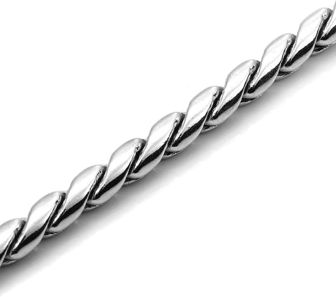 Stainless Steel Dog Choke Chain Collar by Mogoko, Puppy Metal Snake Chain Pet Show Slip Collar Choker for Training