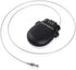 Snowboard Cable Lock: 29.5 Inch Retractable Steel Cable for Bike, Helmet, Luggage, Travel Lock - Black