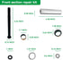 XUANYUDG0769 Golf Cart Spindle Bushing King Pin Tube Claw, Copper Sleeve and Washers Assembly Repair Kit