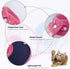 Cat Cone Collar, Recovery Elizabethan E-Collar for Kitten Puppy Dog, Clear Soft Neck, Not Block Vision, M in Rose