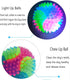 FineInno 4 Pcs Light Up Dog Balls, Flashing Elastic Glow Ball, Interactive Pet Toys for Aggressive Chewers