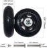 Mute Wear-resistant Outer Diameter 2.95 inch Luggage Suitcase Replacement Wheels Kit Inline Outdoor Skate Replacement Wheels (2.95" x 0.94") by YongXuan