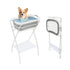 Sizcdiomk Portable Dog Bathtub with Stand, Foldable Pet Washing Station, Collapsible Elevated Pet