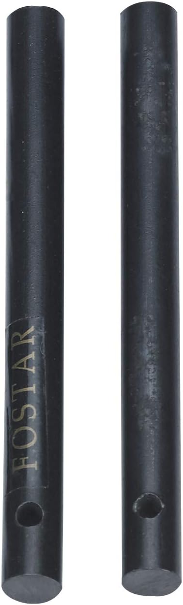 Outdoors 3/8 x 4 Inches Drilled Ferro (Ferrocerium) Rods,Flint Steel Magnesium Survival Fire Starter, with Toggle Lanyard Hole (2PCS)