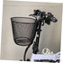 Toddmomy Electric Mountain Bike Metal Container, Scooter for Kids E Bike Accessories, Front Basket for Riding