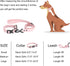 Waterproof Dog Collar and Leash Set with Adjustable Quick Release Buckle for Large, Medium, Small Dogs (Large, Purple)