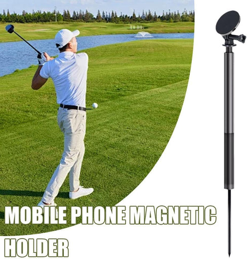 CTDWNT Golf Monopod Selfie Stick,Golf Swing Analyzer Phone Holder,Adjustable Tripod with Spike Stake Golf