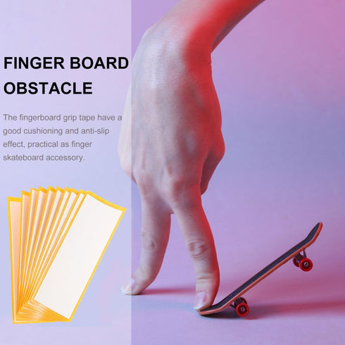 10Pcs 4.33X1.49In Outanaya Fingerboard Foam Grip Tape Nonslip Finger Skateboard Stickers Easy Apply Replacement Foam