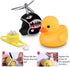 NEKRASH Duck Bike Bell, Rubber Duck Bicycle Accessories with LED Light, Cute Handlebar Horns for Kids