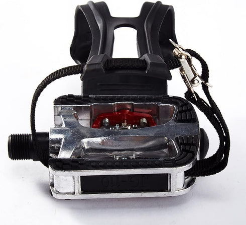 Tobefore 1pc Bike Pedal Clips Strap Anti-Slip Foot Pedal Universal Wheel Stabilizer Straps Spinning Cycling Shoe Toe