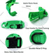 Tactical Dog Collar, Adjustable Military Dog Collar with Heavy Duty Metal Buckle and Handle for Training (Bright Green,