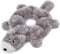 ZippyPaws Loopy No Stuffing Squeaky Plush Dog Toy for Small and Medium Dogs - Wolf