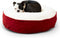 South Pine Porch Samson Deluxe Round Pillow Style Dog Bed, Crimson, Extra Small (24")