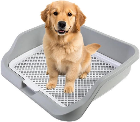 Generic 21.6" 17.7" Dog Training Pad Tray Reusable Indoor Puppy Potty Tray, Easy to Clean Pee Pad Holder, x