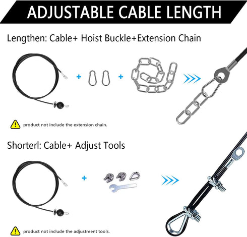 Taeku Fitness Pulley Cable Heavy Duty 6mm Steel Wire Rope Replacement for Home Gym Weight Lift